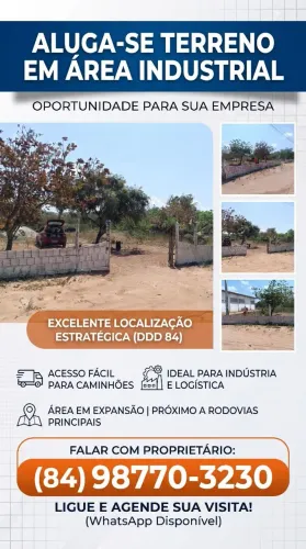 Alugo terreno área industrial 
