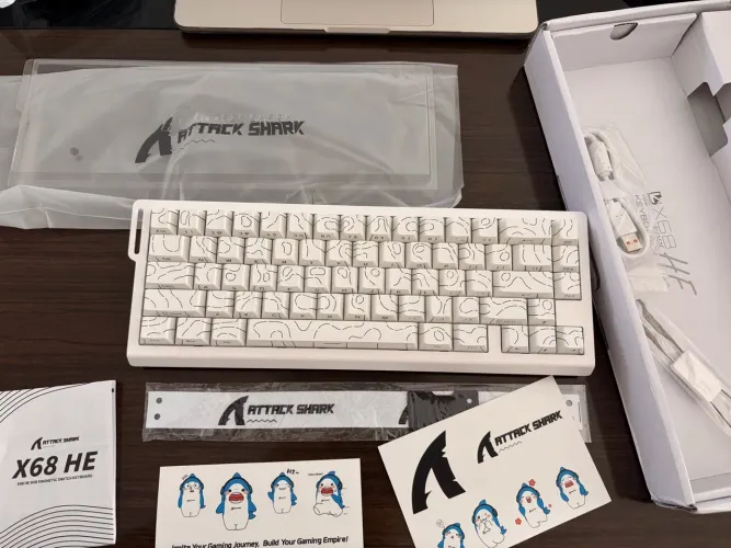 *NOVO* Teclado Magnético Gamer Attack Shark X68 HE, Rapid Trigger, 8000Hz, 0.01mm, 65%