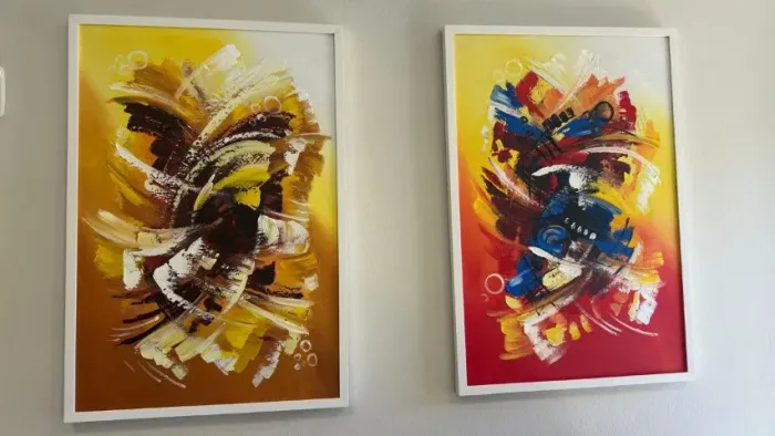 Conjunto de Quadros Decorativos - Ideal para Recepção e Sala