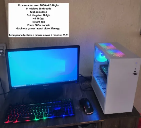 Pc gamer $2.399,00 A vista ou 12x 233,90 no cartão de crédito 