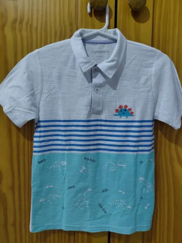 Camisa ALPHABETO 100% algodão. 08 a 10 anos