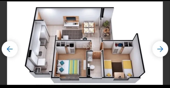 Apartamento semi mobiliado para alugar