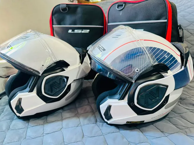 Capacete Advant/Valiant ls2 branco N 60,64