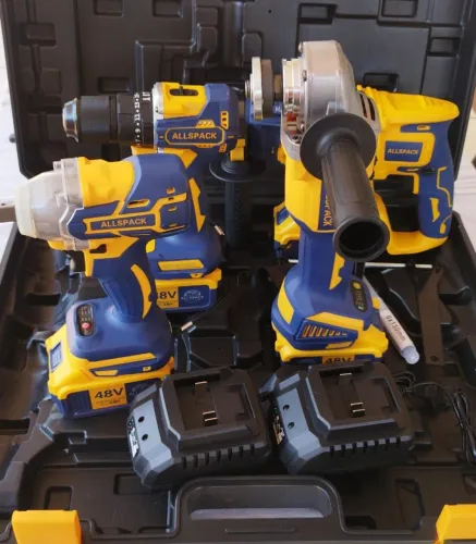 Kit maleta com 4 ferramentas elétrica - 4 Baterias de 48V 