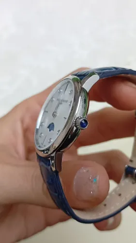 Relógio Frederique Constant Slimline Moonphase Diamantes & Madrepérola (Caixa Original)