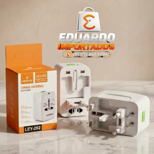 Adaptador de Tomada Universal (Padrão Mundial) várias entradas e trava