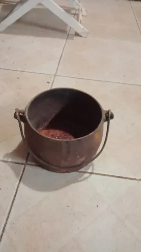 panela de ferro antiga