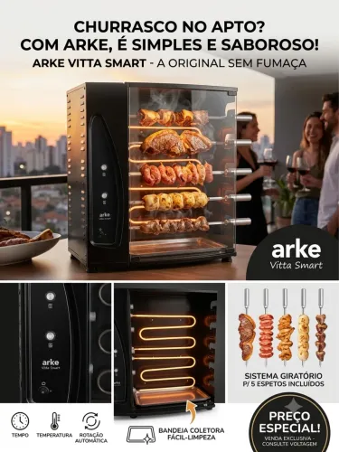 Churrasqueira elétrica Arke Vitta Smart