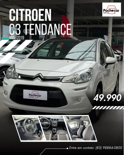 Citroen C3 Tendance Pure Tech 1.2 Flex 12V Mec. 2019