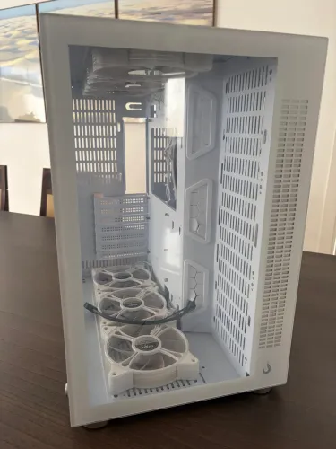 Gabinete Gamer Rise Mode Galaxy Glass Sound, Mid Tower, Branco
