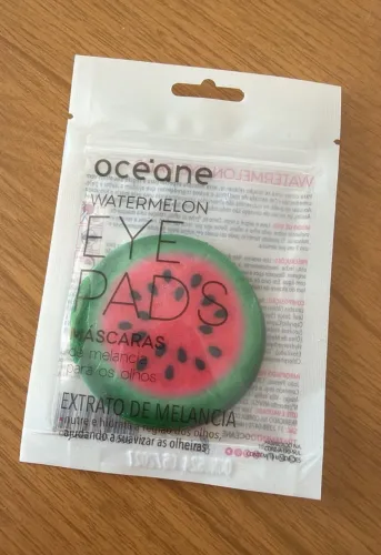 máscara para olhos oceane watermelon eye pads 10 unidades - val: 05/27