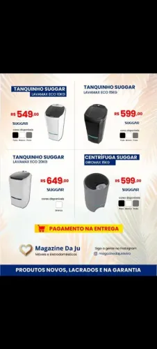 Tanquinho suggar novo