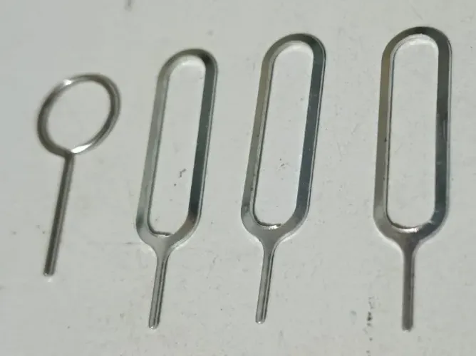 Pinos extratores de bandeja de chip SIM