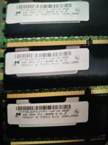 Memória ram DDR3 4 GB Micron 10600R ECC