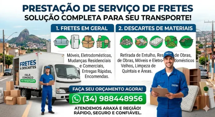 PRESTAÇÃO DE SERVIÇOS DE FRETES SOLUÇÃO COMPLETA PARA O SEU TRANSPORTE