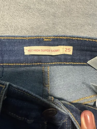 calça jeans levi's mile high super skinny 36