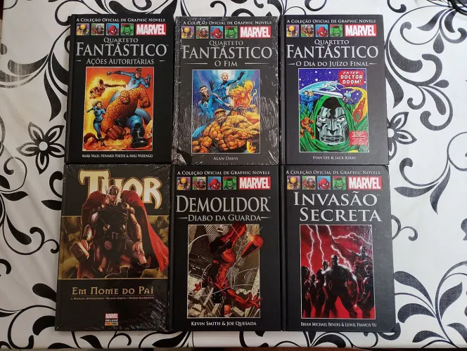 Coleção de encadernados/HQs Marvel e DC(Leia a descrição)