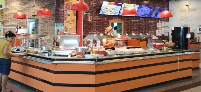 Buffet pista  quente e fria 