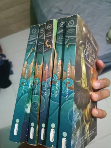 Livros do Percy Jackson, os 5