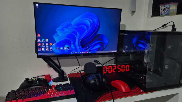 Pc gamer completo com excelente configuração rx 7600, 32 gb ram 