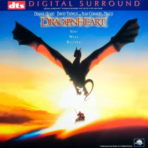 Rarissimo Laserdisc LD Coração de Dragão Audio Em Dts