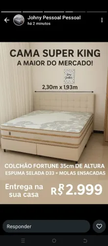 Cama a maior do mercado