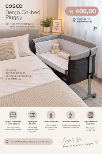 Berço auxiliar Co-Bed