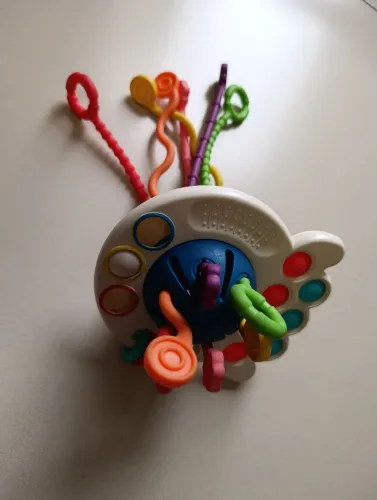 Chocalho Educativo Multissensorial de Polvinho da Zoop Toys 