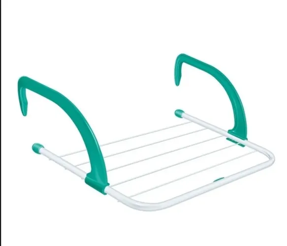 Varal Portátil De Janela Apartamento Varanda Seca Roupas Retrátil