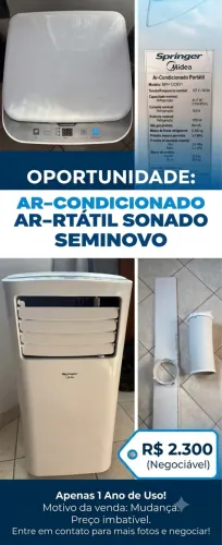 Ar-Condicionado Portátil Springer Midea 12.000 BTU - Seminovo!