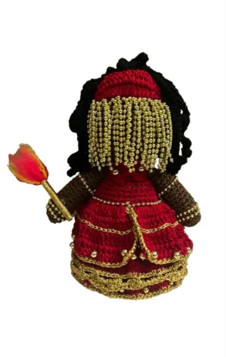 PRONTA ENTREGA Iansã em Crochê Amigurumi Orixás Artigos Religiosos