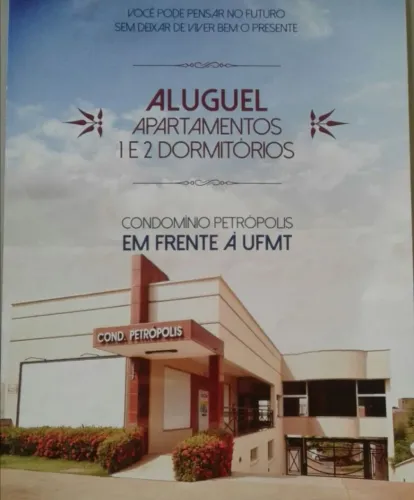 Aluga-se "Apartamentos de 1/2 quandos em frente a UFMT"