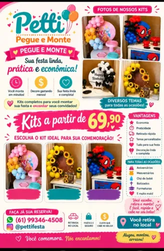 Perto Festa (mini kits peguei e monte) chegou no GAMA