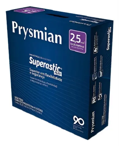 Cabo Prysmian 2,5 mm 100 m - combo com 4 caixas