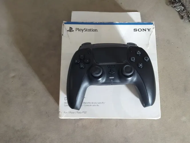 Controle joystick ps5 semi-novo na caixa