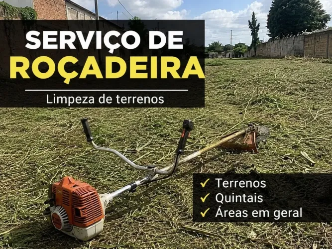 Serviço de roçadeira