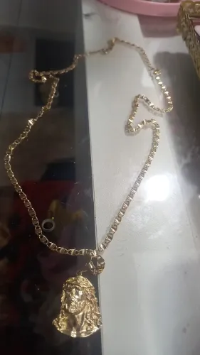 Cordão romannel banhado a ouro