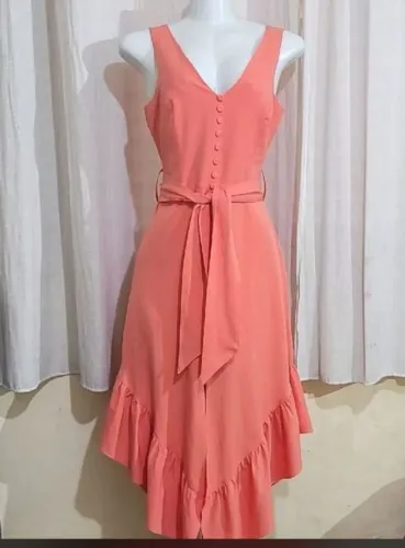 Vestido le rizz cenoura irregular luxo tam 38