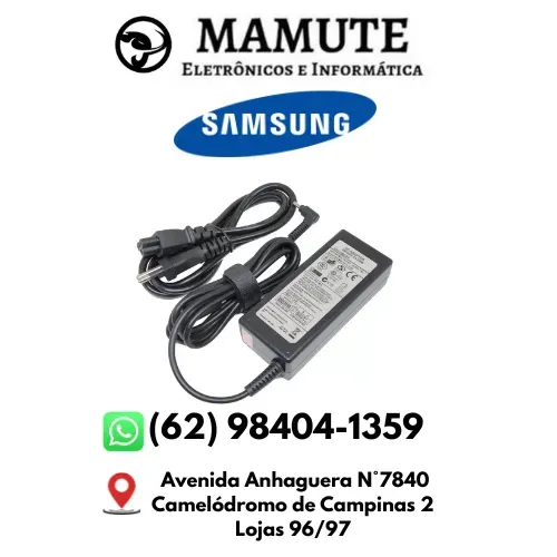 Fonte Carregador Notebook Samsung Ultra Pino Ultrafino 19V 3,16A