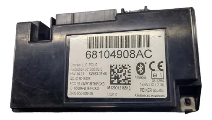 Módulo Bluetooth Dodge Ram 2012 68104908ac