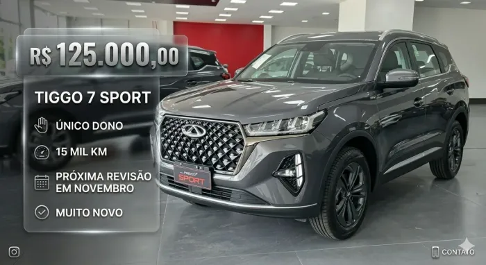 Chery Tiggo 7 Sport 1.5 Turbo Flex 16V Aut. 2025