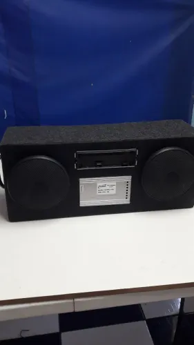 Som corujinha novo 2alto falantes bravox modulo e caixa sem toca cd