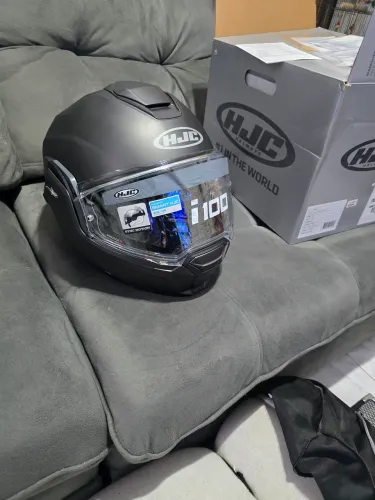 Capacete hjc i100 Titanium número 58 zero