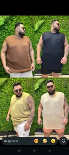 regata tricô plus sizes do g1 ao g6