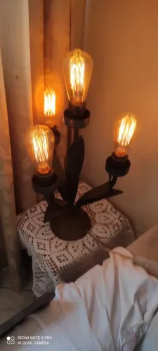 Luminária Antiga em ferro:
