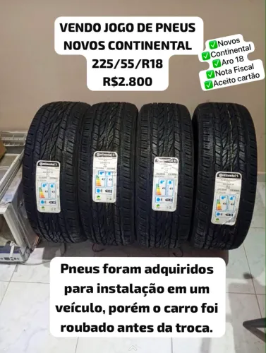 4 pneus novos continental Aro 18