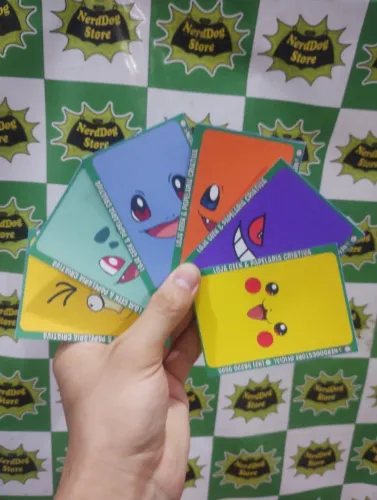 Adesivo Película para Cartão - Pokemon Pikachu Squirtle Charmander Skin card NerdDog Store