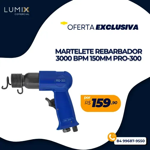 MARTELETE REBARBADOR 3000 BPM 150MM PRO-300 PDR