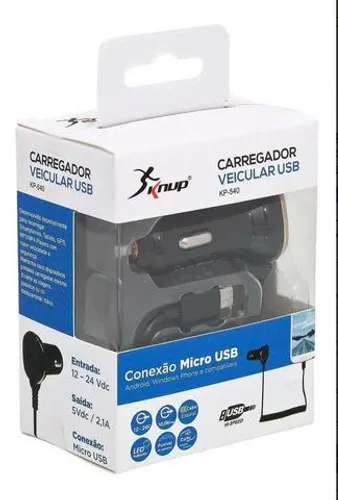 Carregador Automotivo Type-c com cabo Motorola Asus Samsung 2,4 A + 01 Porta Adicional