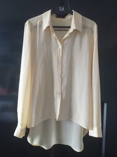 Camisa mullet em chiffon Corporeum C.Code 